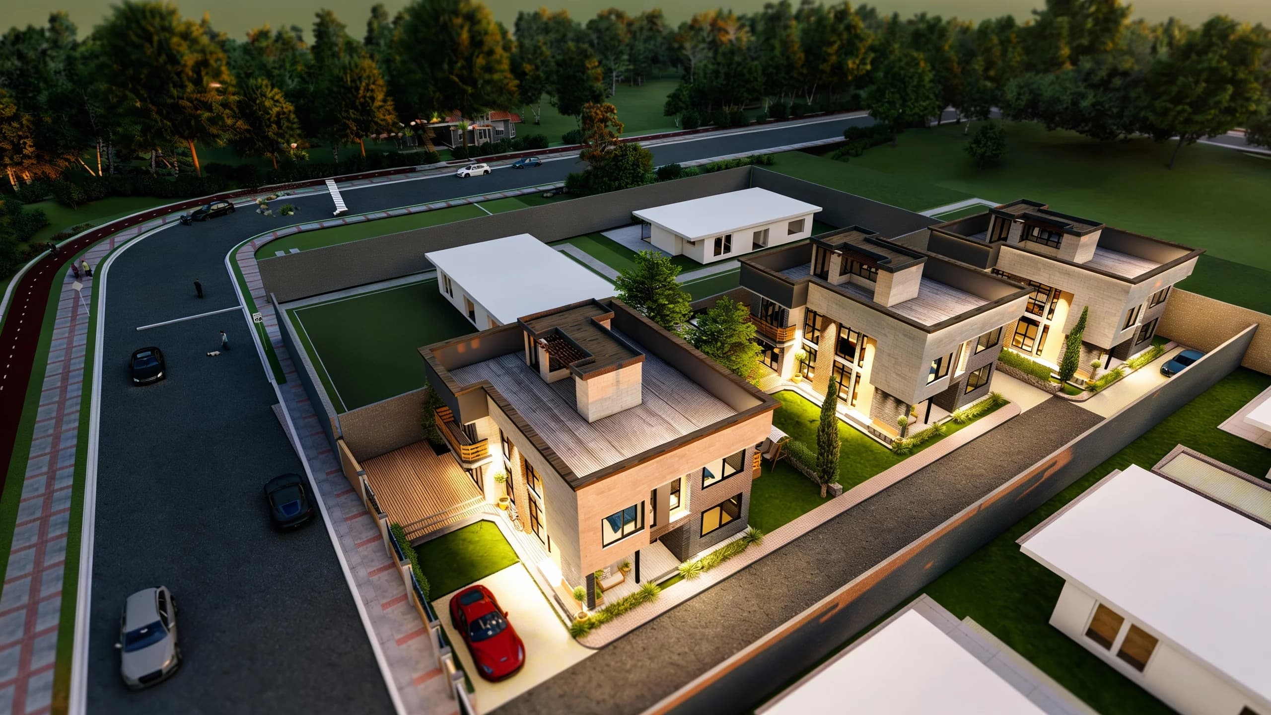 Imagen arquitectónica de fondo con efecto parallax